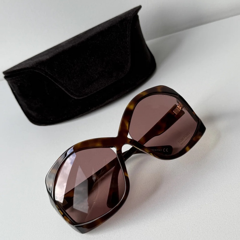 NWT Tom Ford Cheyenne Sunglasses in Brown